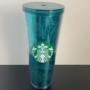 Starbucks Teal Tumbler with Iconic Logo